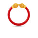 Gold Plated Wedding Red Filigree Pola Single Bangle