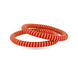 Gold Plated Festive Red Spiral Pola Bangle Set