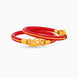 Gold Plated Wedding Red Peacock Pola Bangle Set