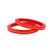 Gold Plated Everyday Red Pola Bangle Set