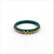 Gold Plated Green Floral pola DBGLB705G