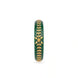 Gold Plated Green Floral Kada Single Bangle