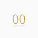 Gold Plated Everyday Casual Hoop Earrings