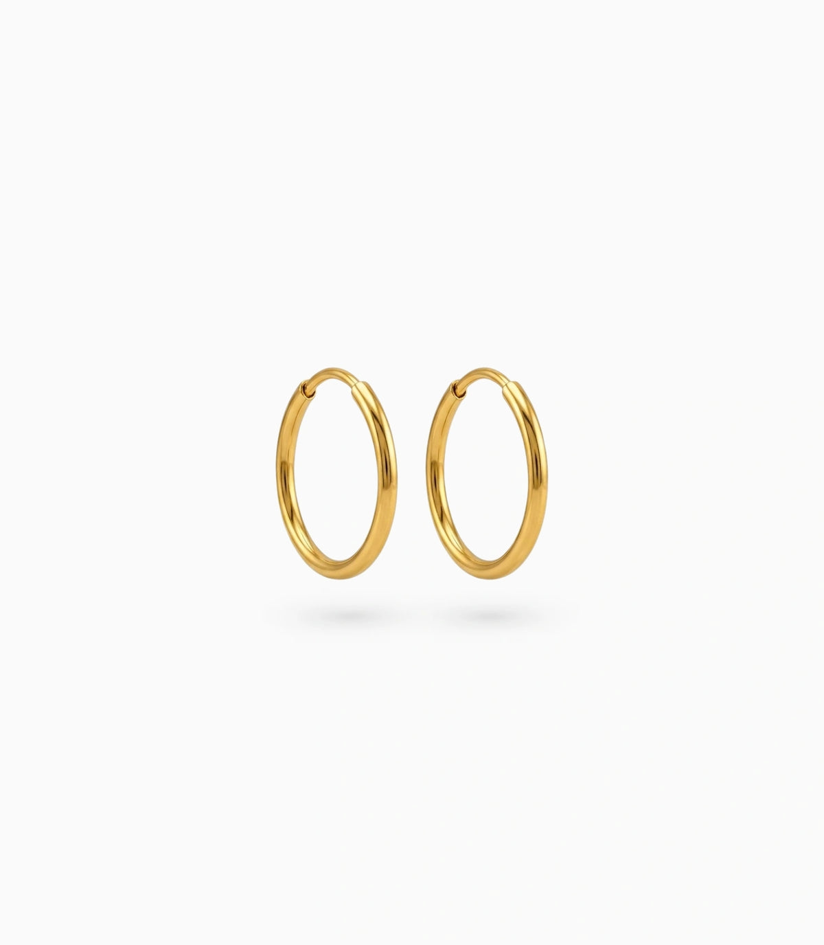 Gold Plated Everyday Casual Hoop Earrings