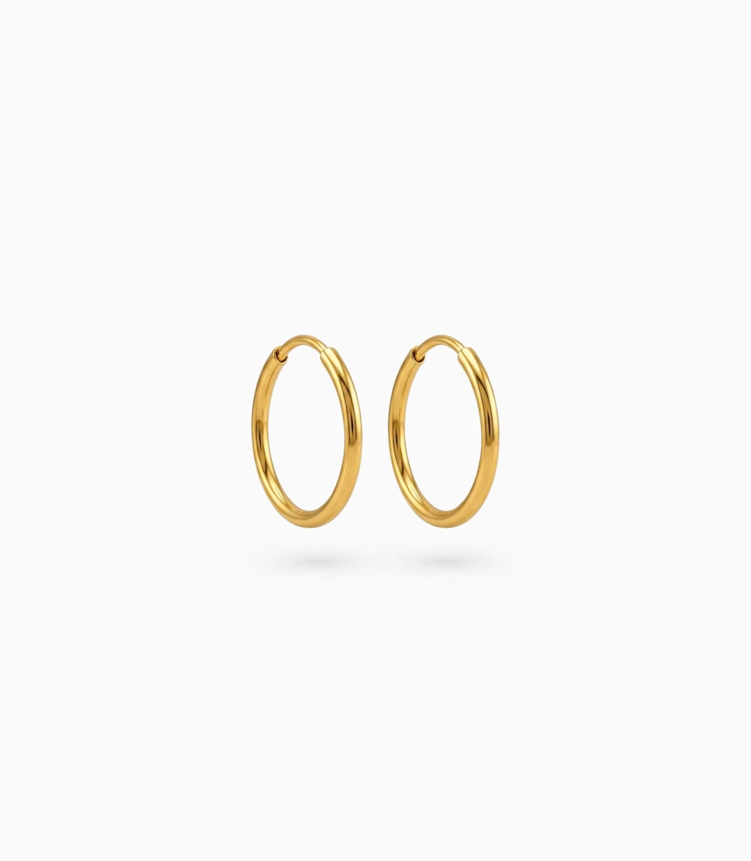 Gold Plated Everyday Casual Hoop Earrings