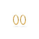 Gold Plated Everyday Casual Hoop Earrings