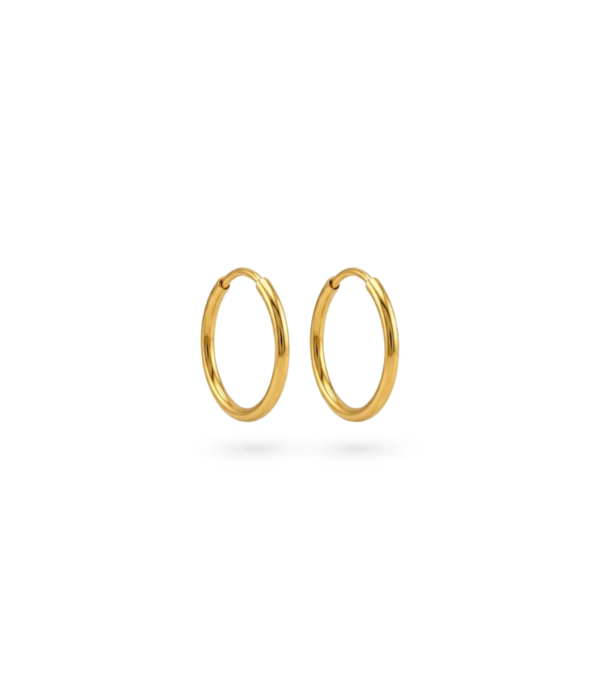 Gold Plated Everyday Casual Hoop Earrings