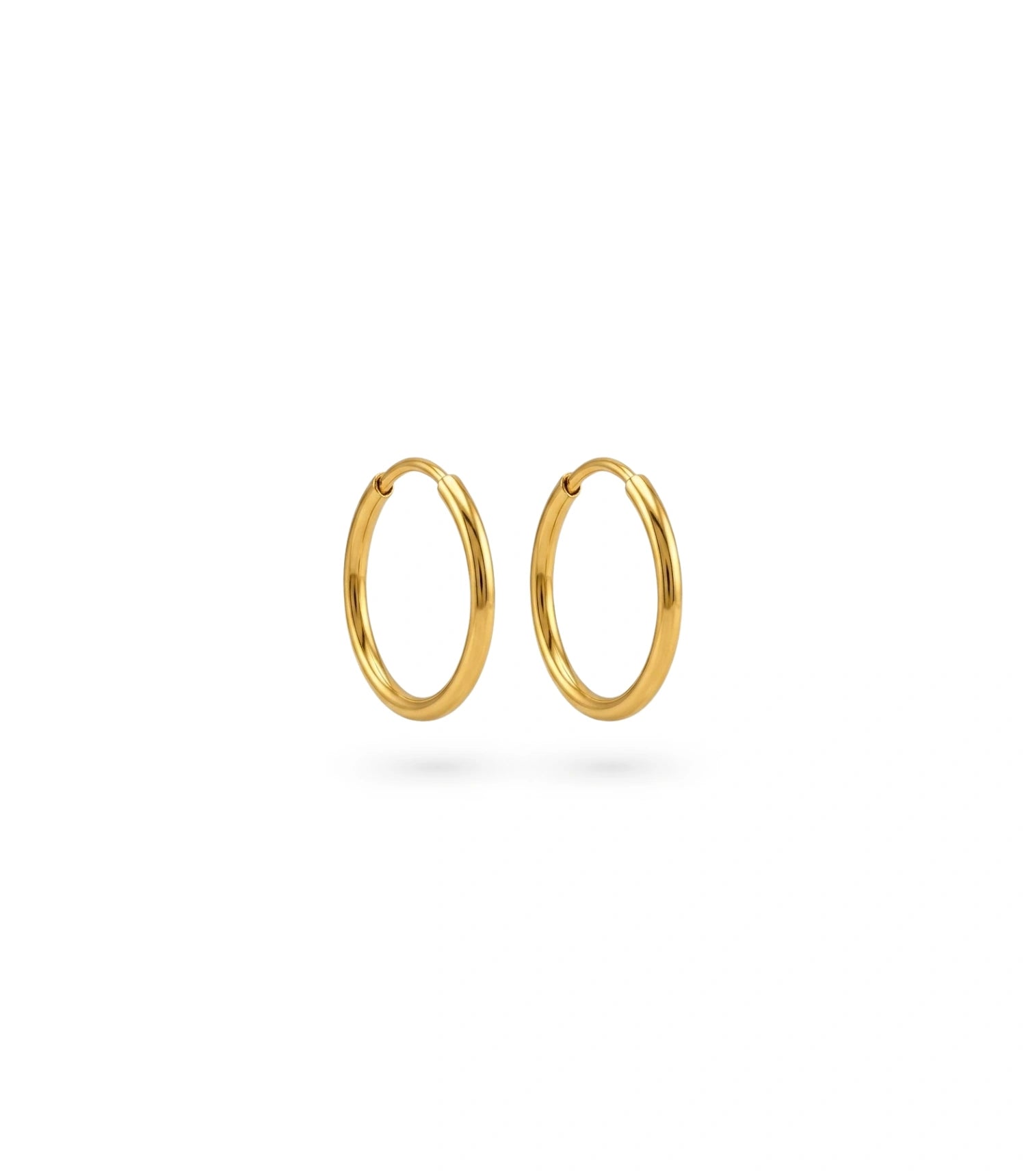Gold Plated Everyday Casual Hoop Earrings