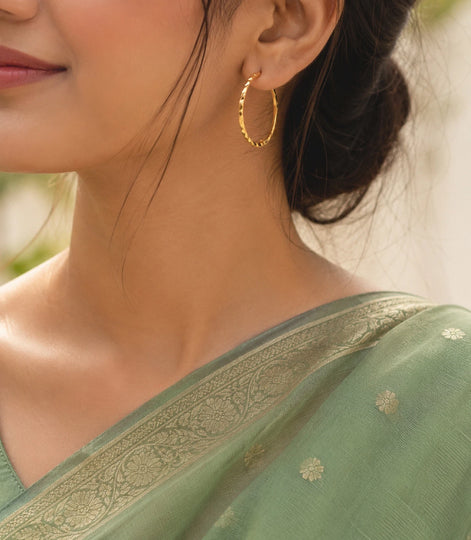 Gold Plated Delicate Everyday Bali Earrings