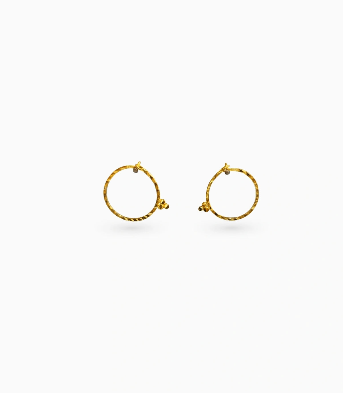 Gold Plated Everyday Bali Hoop Earrings