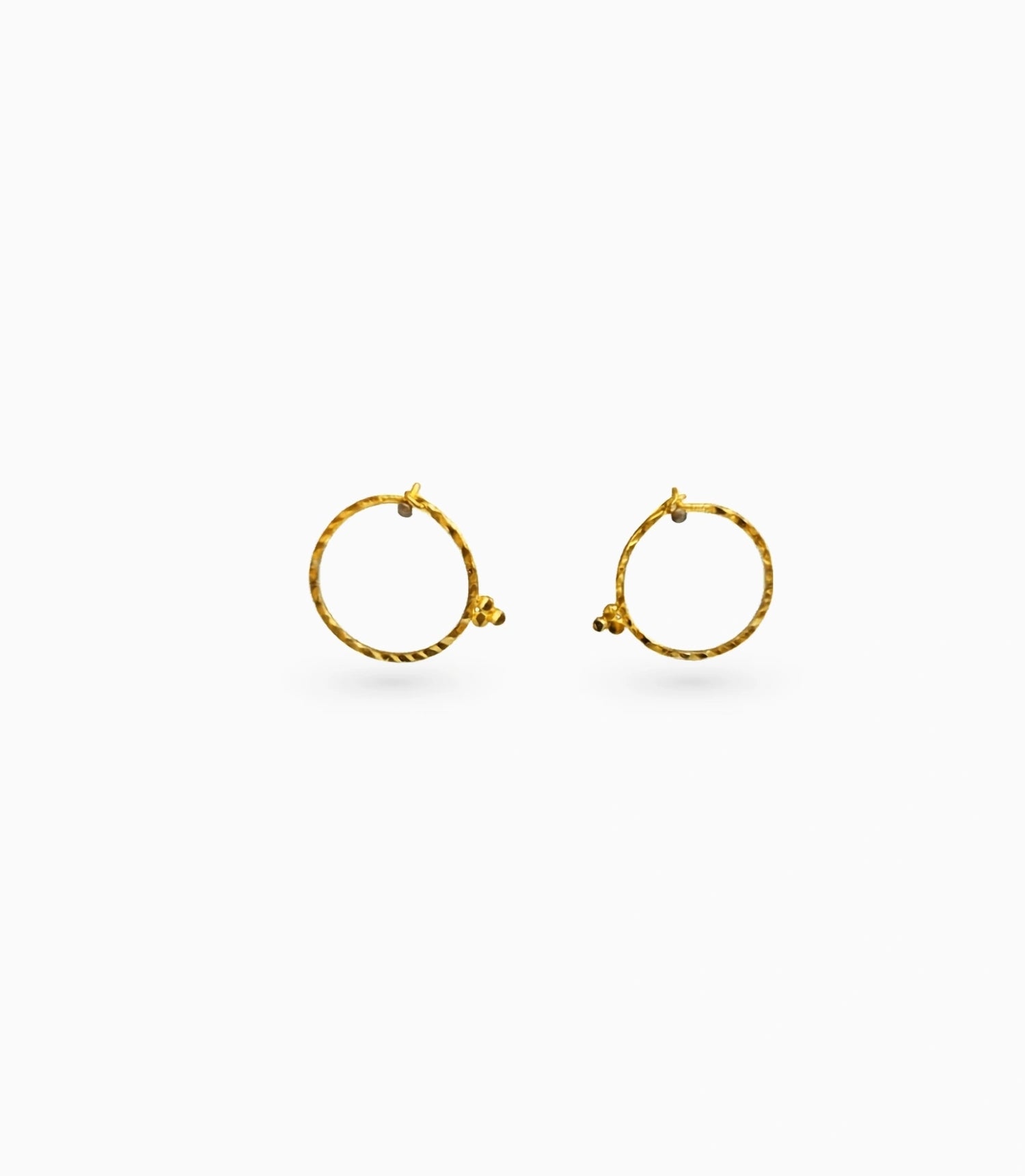 Gold Plated Everyday Bali Hoop Earrings