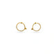 Gold Plated Everyday Bali Hoop Earrings
