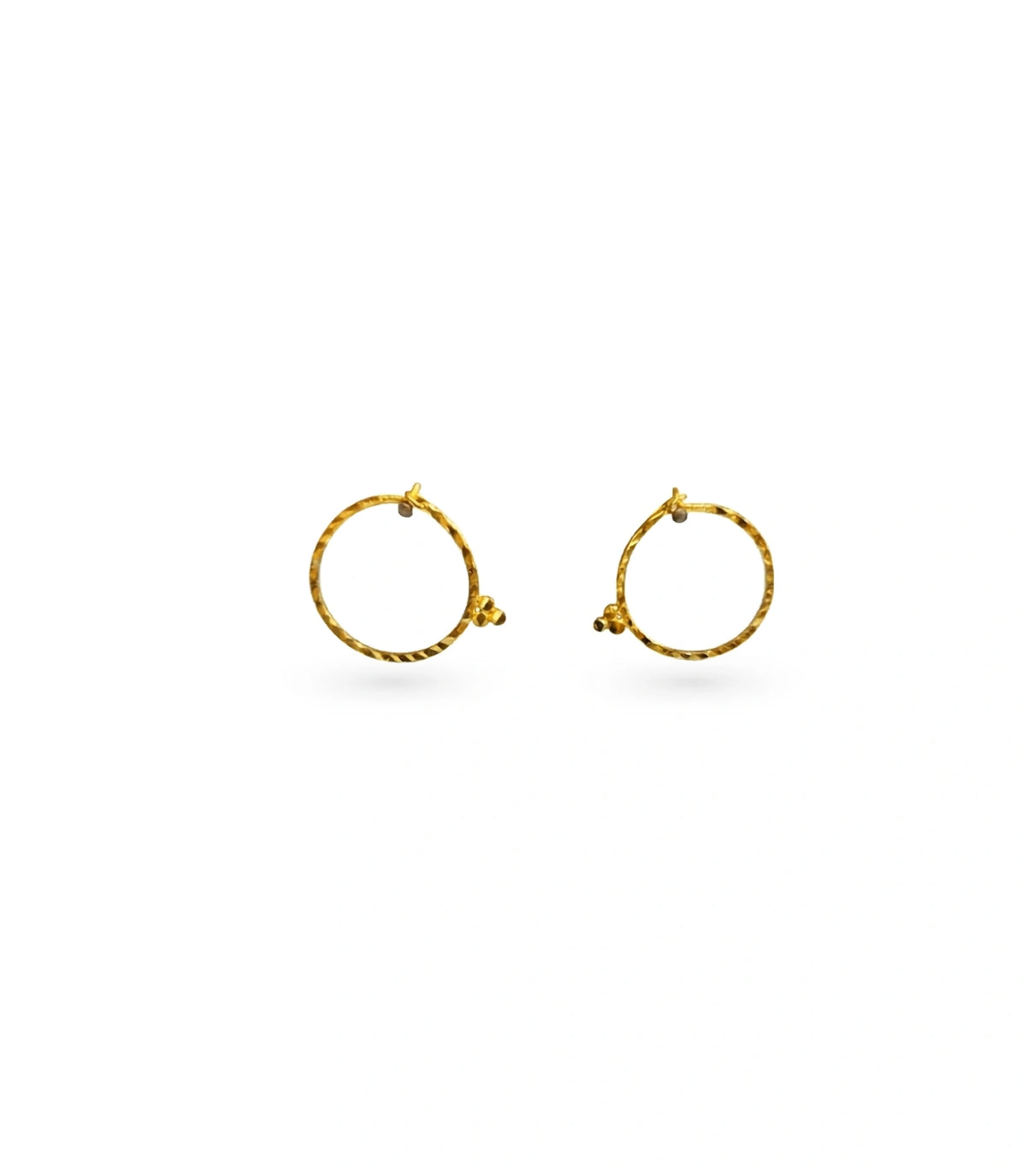 Gold Plated Everyday Bali Hoop Earrings
