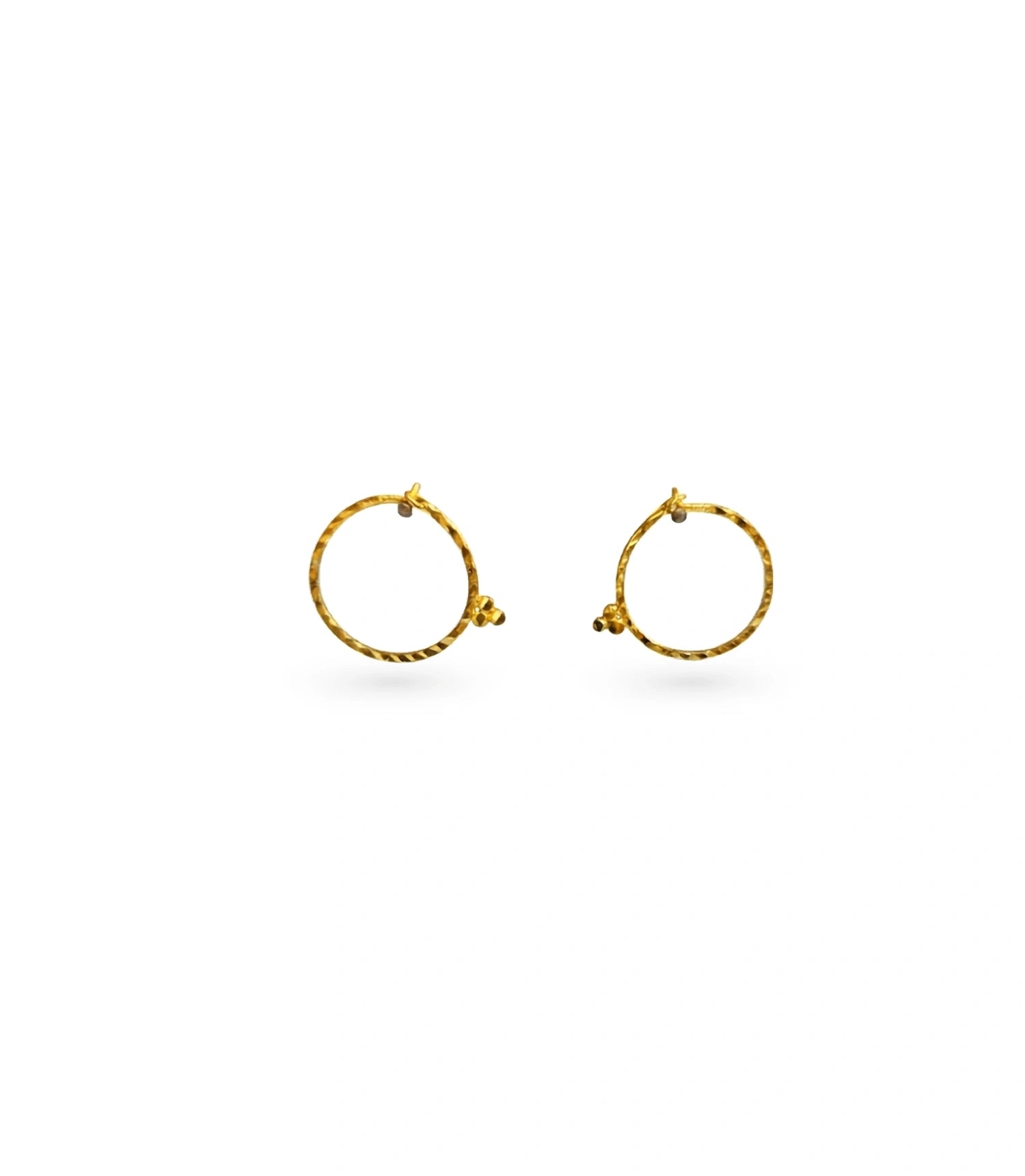 Gold Plated Everyday Bali Hoop Earrings