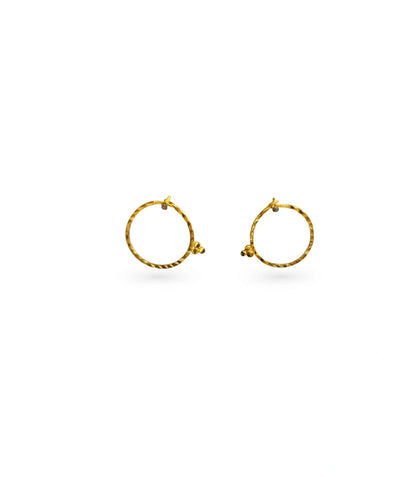 Gold Plated Everyday Bali Hoop Earrings