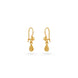 Gold Plated Everyday Paisley Hoop Earrings