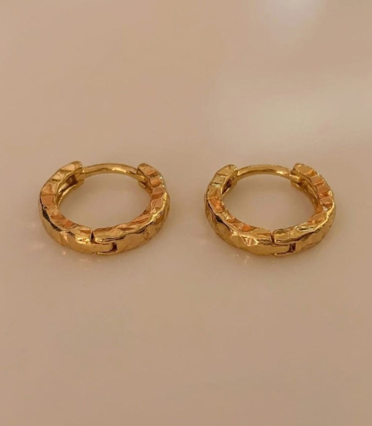 Gold Plated Chunky Huggie Bali Earrings