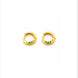 Gold Plated Chunky Huggie Bali Earrings