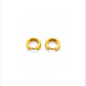 Gold Plated Chunky Huggie Bali Earrings