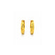 Gold Plated Chunky Huggie Bali Earrings