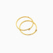 Gold Plated Diamond Cut Bali Earrings