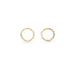 Gold Plated Everyday Round Hoop Earrings