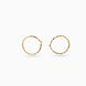 Gold Plated Everyday Light Weight Hoop Earrings