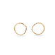 Gold Plated Everyday Light Weight Hoop Earrings