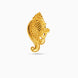 Gold Plated Festive Sankh Motif Unisex Brooch