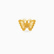 Gold Plated Butterfly Motif Unisex Brooch