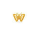 Gold Plated Butterfly Motif Unisex Brooch