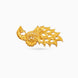 Gold Plated Festive Peacock Brooch