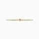 Gold Plated AD Circle Chain Bracelet