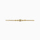 Gold Plated AD Floral Chain Bracelet