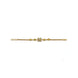 Gold Plated AD Floral Chain Bracelet