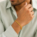 Gold Plated Men's Daily Wear Chain Bracelet