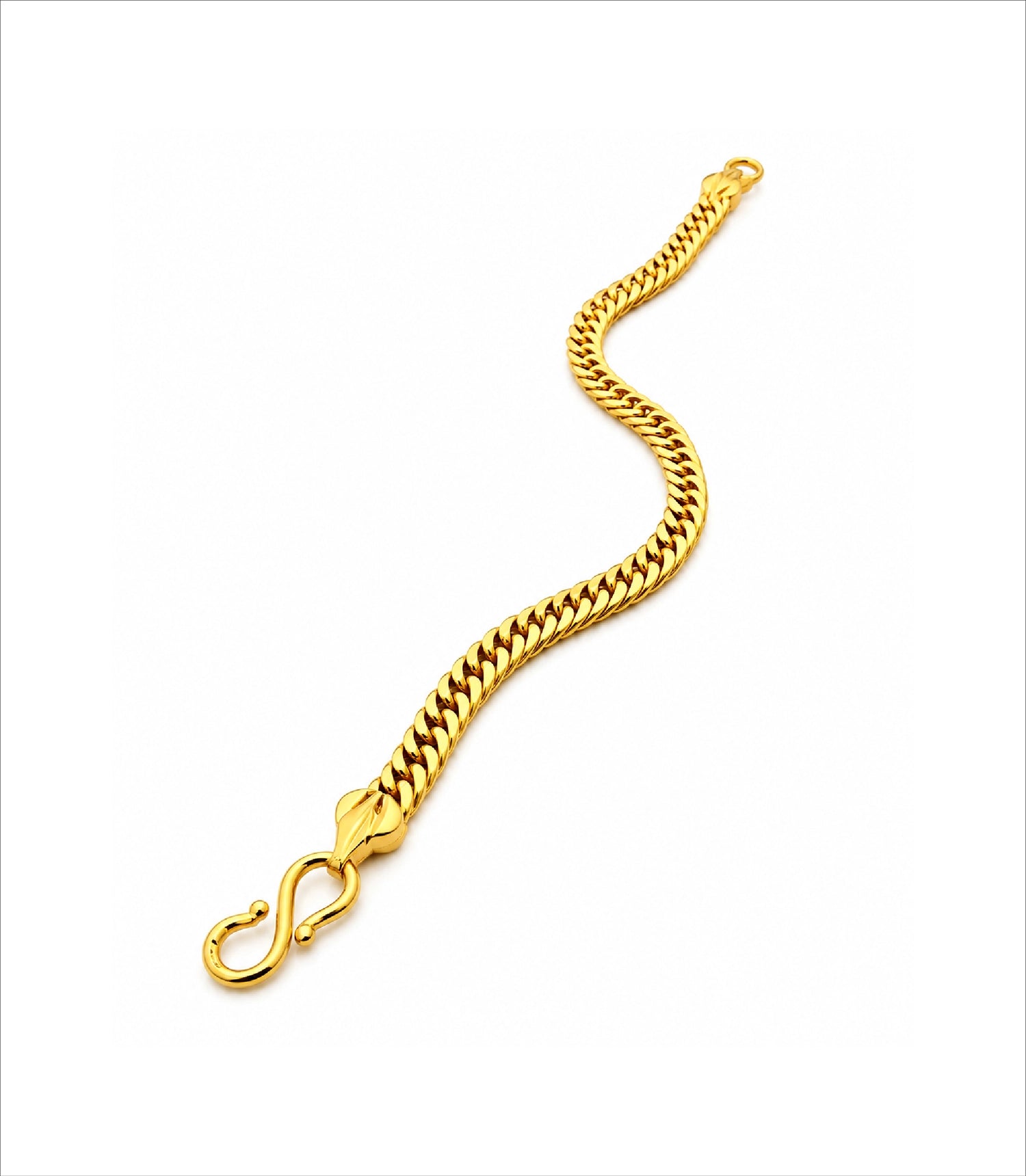Gold Plated Cuban Link Bracelet for Men