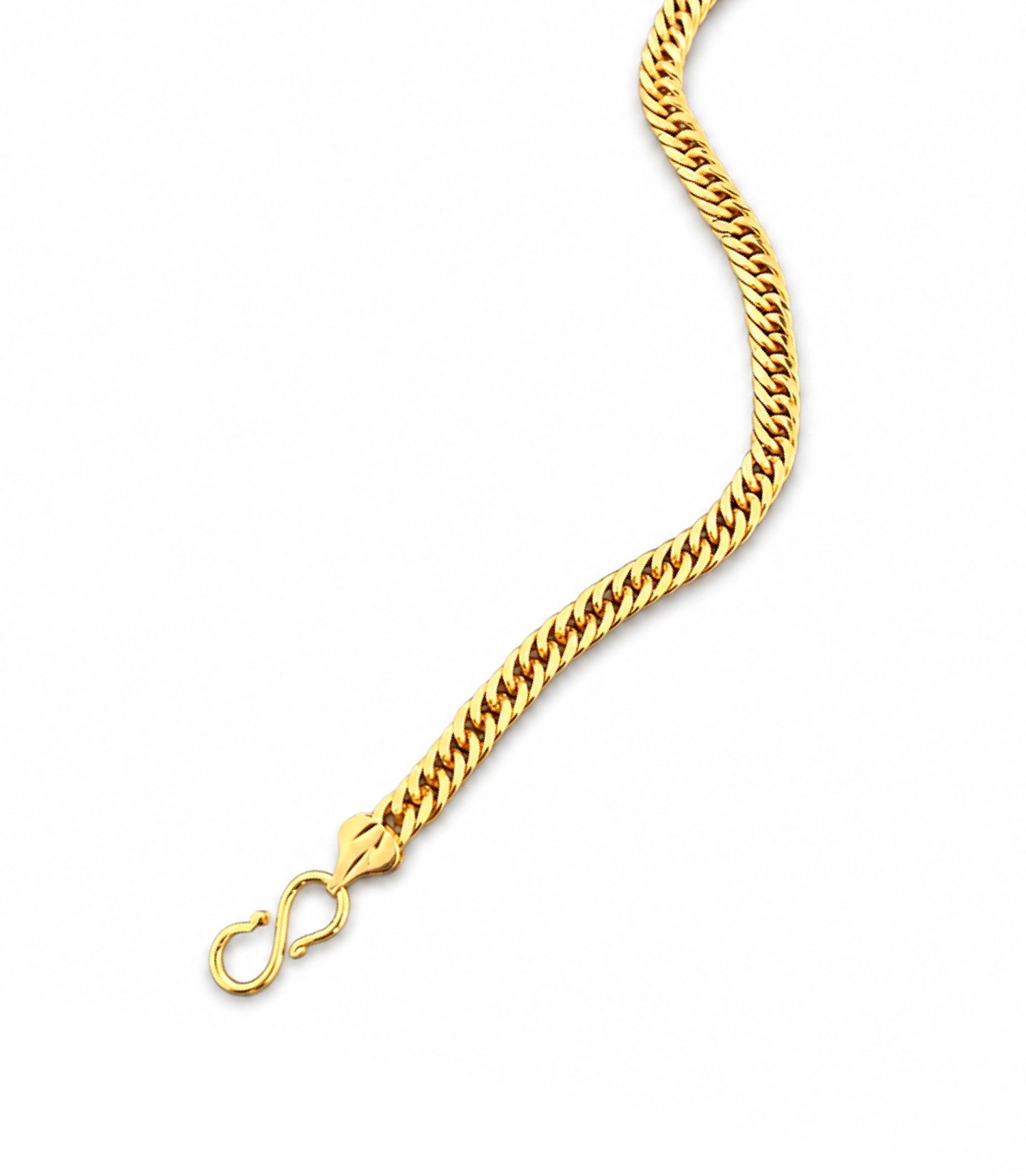 Gold Plated Cuban Link Bracelet for Men