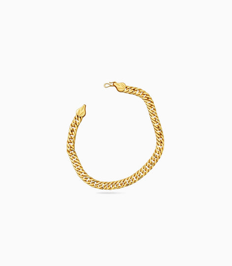 Gold Plated Cuban Link Bracelet for Men