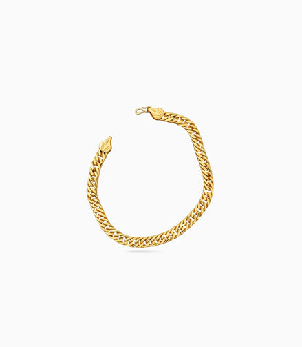 Gold Plated Cuban Link Bracelet for Men