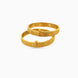 Gold Plated Textured Geometric Bangle Set