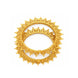 Gold Plated Floral Net Pattern Bangles Set