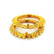 Gold Plated Floral Net Pattern Bangles Set
