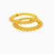 Gold Plated Floral Net Pattern Bangles Set