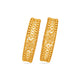 Gold Plated Floral Chabi Chur Bangle Set