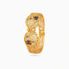 Gold Plated Wedding Enamel Peacock Single Bangle