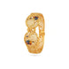 Gold Plated Wedding Enamel Peacock Single Bangle