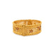 Gold Plated Traditional Enamel Kada Bangle DCC267MYBL