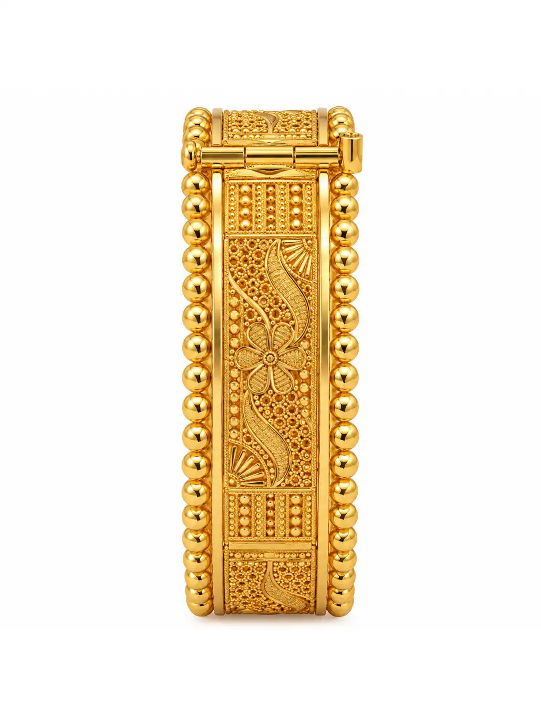 Gold Plated Wedding Designer Chur Single Bangle