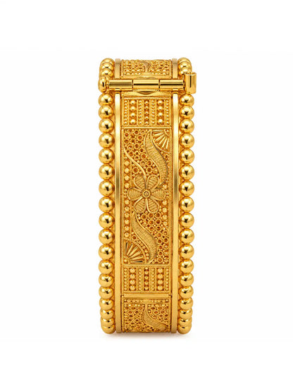 Gold Plated Wedding Designer Chur Single Bangle